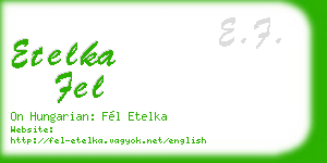 etelka fel business card