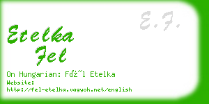 etelka fel business card